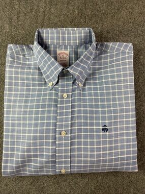 Brooks Brothers Madison Non Iron Men’s 100% Cotton L/S Button Down Shirt Size XL